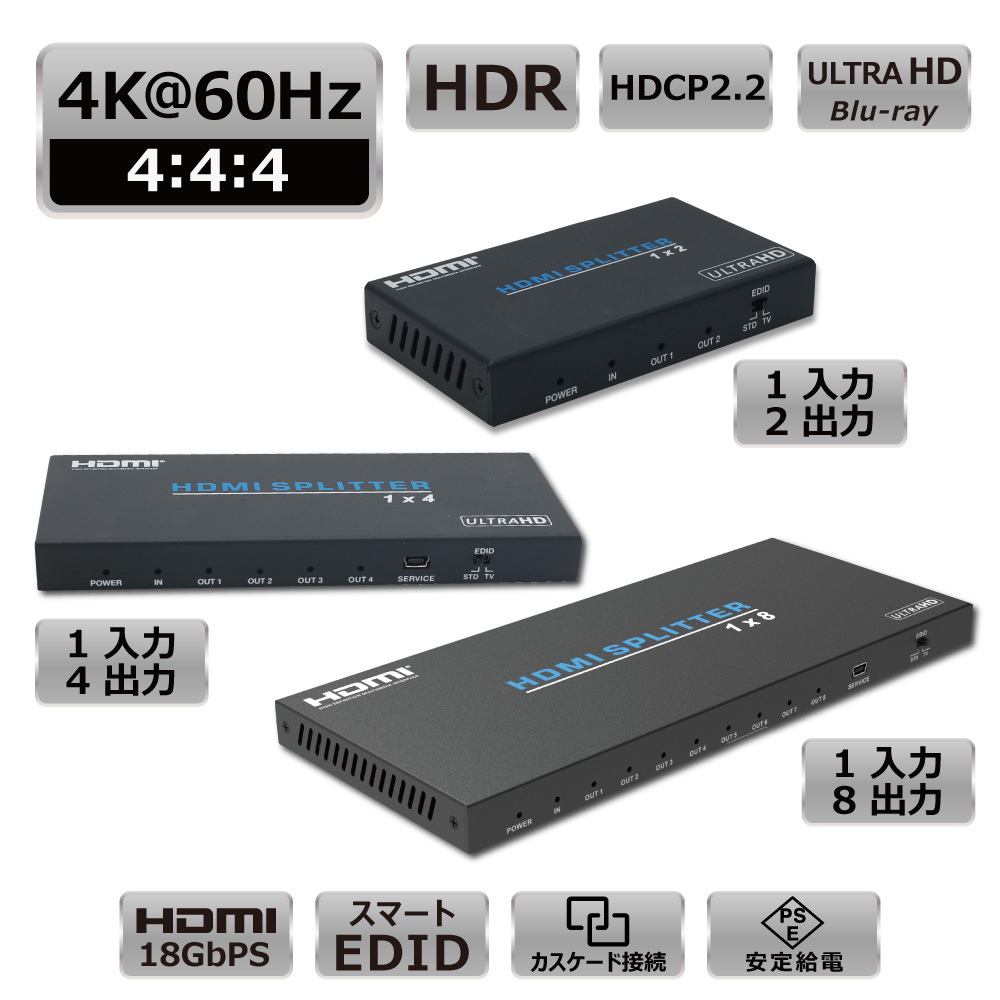 HDMI分配器(4K対応)【PS4/PS5対応】 | DAIAD ダイアドは役に立つ面白いデジタル製品をお届け致します。
